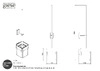 GIESE WC Garnitur mit langem Stiel mit 2 Wandbefestigungen
