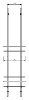 GIESE Bodyguard Optisign mit Haken L:700 mm