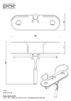 GIESE Duschkorb m. Haken + Wischer an Brausestange schwarz matt (HPL) schwarz