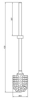 GIESE Bürste mit Stiel Durchmesser 13 mmL: 435 mm