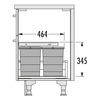 HAILO Abfallsammler Allegro 295 US 60, 2x18 + 2x8 Liter