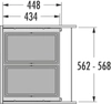 HAILO Cargo US60 28/28 Liter dunkelgrau