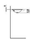 LAUFEN Einbauwaschtisch FORM 325x325 rund weiß ohne Hahnloch mit Überlauf