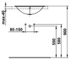 LAUFEN Einbauwaschtisch FORM 525x425 oval weiß ohne Hahnloch mit Überlauf