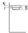 LAUFEN Waschtisch-Schale CLASSICS 585x347 rechteckig weiß oh.Hahnloch m.Überlauf
