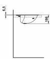 LAUFEN Einbauwaschtisch CLASSICS 475x475 rund weiß mit Hahnloch OHNE ÜBERLAUF