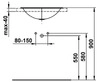 LAUFEN Einbauwaschtisch FORM 525x425 oval weiß ohne Hahnloch OHNE ÜBERLAUF
