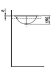 LAUFEN Einbauwaschtisch FORM 525x425 oval weiß ohne Hahnloch OHNE ÜBERLAUF
