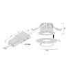 HERA ECO R 68 Einbauleuchte für 230 V 5/8 W ohne Dekorring