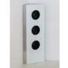 WIPO Power Eck G Steckdosenelement 3x Schuko Glas weiß