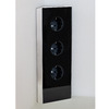 WIPO Power Eck G Steckdosenelement 3x Schuko Glas schwarz