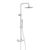 AQUADUCT Überkopfbrause-Set, Chrom, mit Thermostatarmatur