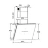 AMICA Kaminhaube 60cm KHF 695 601 S Schwarz
