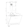 AMICA Kaminhaube 60cm KHF 664 630 S Schwarz