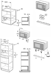AMICA Einbau-Mikrowelle mit Grill EMW 328 800 V