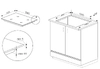 AMICA Induktionskochfeld autark 60 cm Edelstahlrahmen KMI 774 660 E