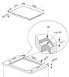 AMICA Glaskeramikkochfeld autark 60 cm rahmenlos KMC 742 610 C