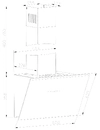 AMICA Kaminhaube 90 cm schwarzer Glasschirm KHF 694 730 S HC