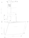 AMICA Kaminhaube 80 cm schwarzer Glasschirm KHF 684 730 S HC