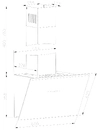 AMICA Kaminhaube 60 cm schwarzer Glasschirm KHF 664 730 S HC
