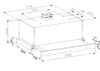 AMICA Flachschirmhaube 60 cm Edelstahl FH 662 100 E