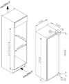 AMICA Einbau-Gefrierschrank 178 cm EGSS 327 250