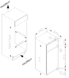 AMICA Kühl-Gefrierkombination 122 cm EDTS 372 911