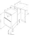 AMICA Unterbau-Kühlschrank 82 cm UKSX 361 911