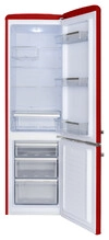 AMICA Kühl-Gefrierkombi 181 cm Retro Design Chili Red KGCR 387 100 R