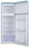 AMICA Kühl-Gefrierkombi 144 cm Retro Design Ice Blue KGC 15632 T