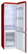 AMICA Kühl-Gefrierkombi 181 cm Retro Design Chili Red KGCR 387 102 R