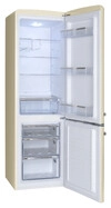 AMICA Kühl-Gefrierkombi 181 cm Retro Design Coffee Cream KGCR 387 102 B