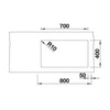 BLANCO SUBLINE 700-U Level SILGRANIT ohne Ablauffernbedienung cafe