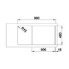 BLANCO FARON XL 6 S SILGRANIT ohne Ablauffernbed., reversibel cafe