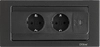 EVOline® BackFlip Oberfläche schwarz lackiert mit USB-C