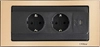 EVOline® BackFlip Messing mit USB-C Anschluss